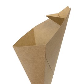 Papieren dompelende kegel kraft 19,5cm 100g (50 Stuks)