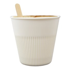 Duurzame Herbruikbare Beker PP Crème 230ml Ø9,6cm (100 stuks)