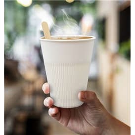 Duurzame Herbruikbare Beker PP Crème 355ml Ø9,6cm (100 stuks)