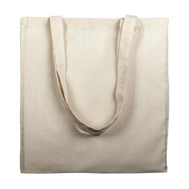 Katoenen Tas met Lange Hengsels Beige 38x42cm (25 stuks)