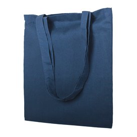 Katoenen Tas met Lange Hengsels Marineblaw 38x42cm (25 stuks)