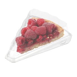 Plastic cakeplak Container transparant 16,2x13,5x5cm 1/8 Ø26cm (20 stuks)