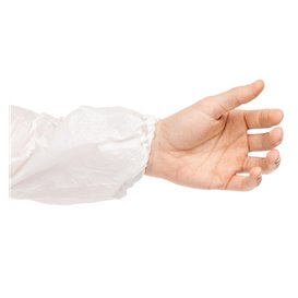 Wegwerp plastic Over omhulsel PE wit G80 18x44cm (1.000 stuks)