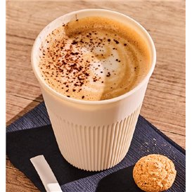 Duurzame Herbruikbare Beker PP Crème 355ml Ø9,6cm (100 stuks)