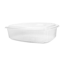 Bak met Hoge Vaste Deksel Microgolfbaar PP Transparant 1500ml (25 stuks)