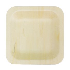 Vierkant Houten Bord 9x9cm (25 Stuks)