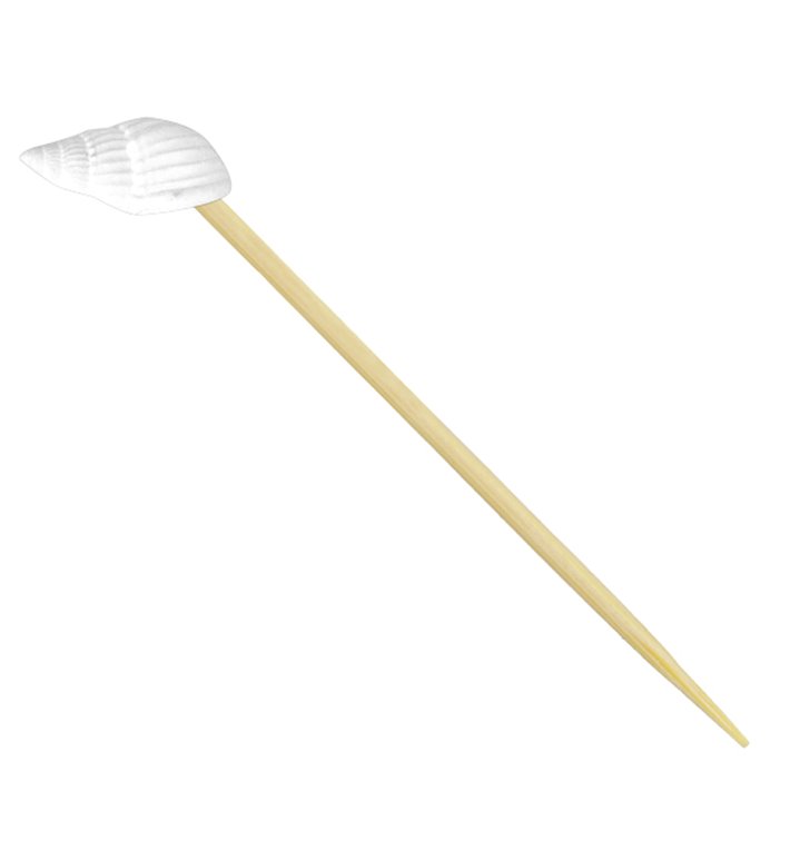 Bamboe Spies Schelp 7cm (25 stuks) Bamboe Spies Schelp 7cm (25 stuks)