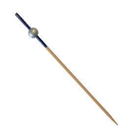 Bamboe Spies Blauw/Zilver 10cm (100 stuks)