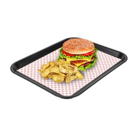 Graspapier inpakvellen “Vichy” rood 31x35cm (1.000 stuks)