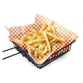 Graspapier inpakvellen “Vichy” rood 31x42cm (1.000 stuks)