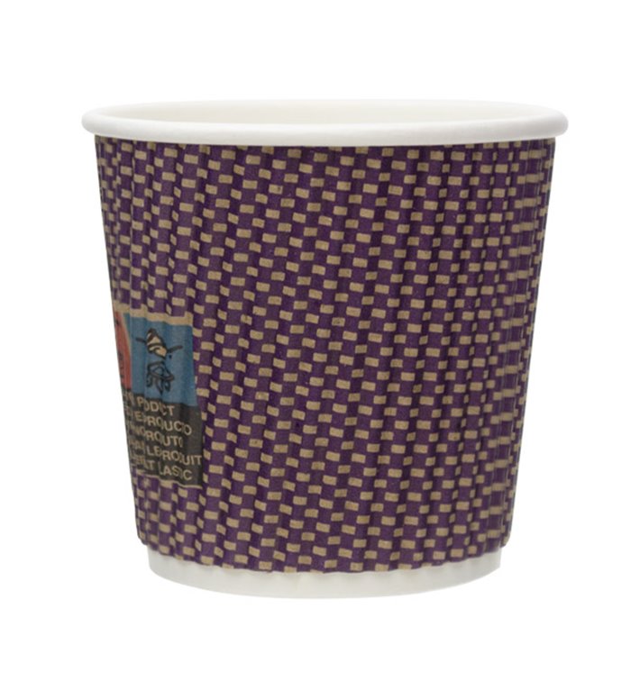 Papieren beker ribbel wand kraft 9Oz/270ml Ø8,0cm (1.050 stuks) Papieren beker ribbel wand kraft 9Oz/270ml Ø8,0cm (1.050 stuks)