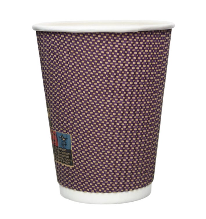 Papieren beker ribbel wand kraft 9Oz/270ml Ø8,0cm (25 stuks) Papieren beker ribbel wand kraft 9Oz/270ml Ø8,0cm (25 stuks)
