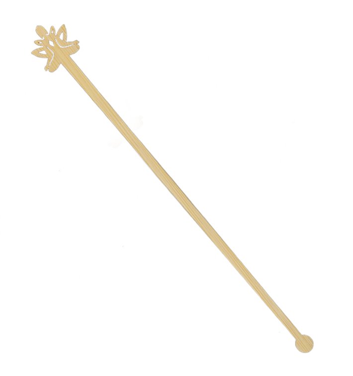 Bamboe Drink roerstaaf “Bouddha 2” 18cm (50 stuks) Bamboe Drink roerstaaf “Bouddha 2” 18cm (50 stuks)