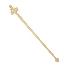Bamboe Drink roerstaaf “Bouddha 1” 14cm (50 stuks) 