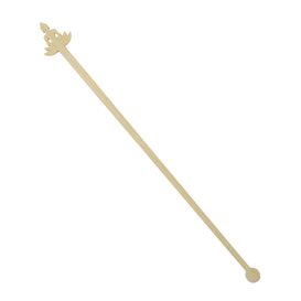 Bamboe Drink roerstaaf “Bouddha 1” 18cm (50 stuks) 