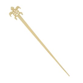 Bamboe Schildpad Drink Roerstaaf 12cm (50 stuks) 