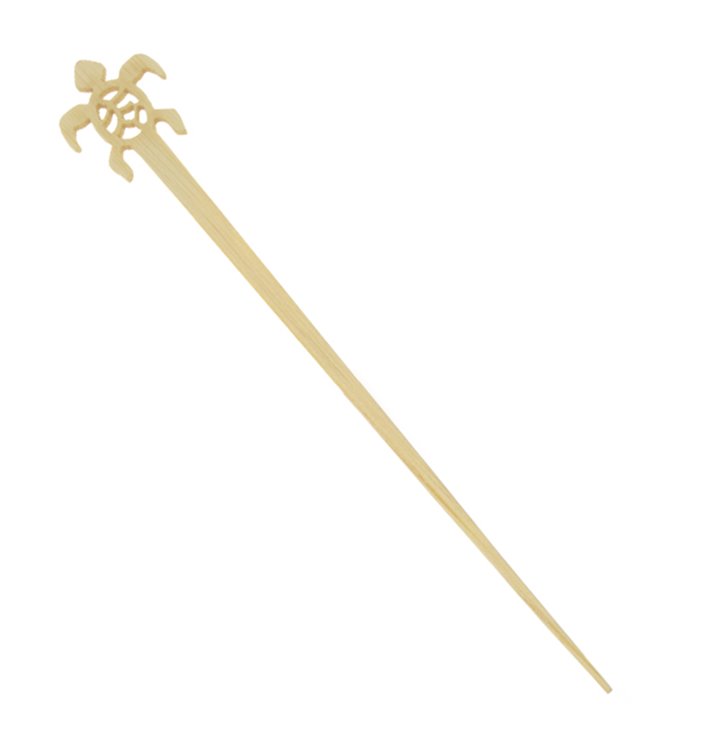 Bamboe Schildpad Drink Roerstaaf 12cm (600 stuks) Bamboe Schildpad Drink Roerstaaf 12cm (600 stuks)
