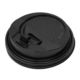 Zwart SIP-Couvercle van PS voor Kartonnen Beker Ø8,0cm (50 Stuks)