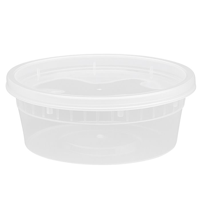 Kunststof Bak van PP “Deli Range” Transparant met Deksel 240ml (240 Stuks) Kunststof Bak van PP “Deli Range” Transparant met Deksel 240ml (240 Stuks)