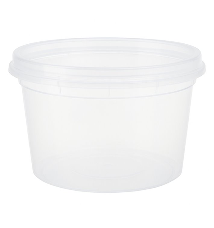 Kunststof Bak van PP “Deli Range” Transparant met Deksel 480ml (40 Stuks) Kunststof Bak van PP “Deli Range” Transparant met Deksel 480ml (40 Stuks)