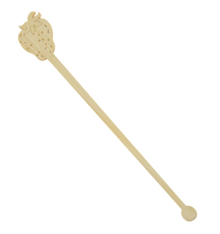 Bamboe Drink roerstaaf Aardbei 14cm (50 stuks) Bamboe Drink roerstaaf Aardbei 14cm (50 stuks)