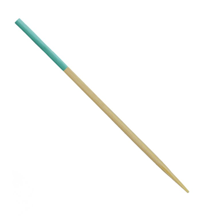 Bamboe Spies Turkoois Tip 7cm (3.600 stuks) Bamboe Spies Turkoois Tip 7cm (3.600 stuks)