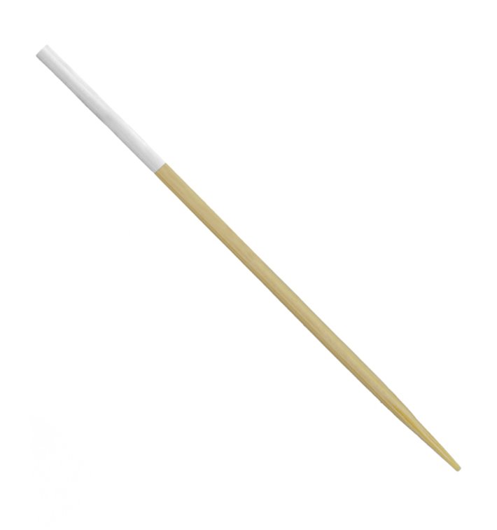 Bamboe Spies Wit Tip 7cm (300 stuks) Bamboe Spies Wit Tip 7cm (300 stuks)