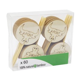 Middel voedselteller “A Point” 9 cm (60 stuks)