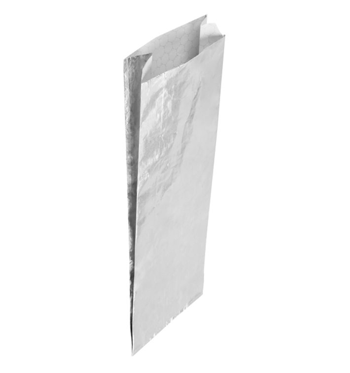 Vetvrij Aluminiumfolie Zilver 26*10,3+5cm (200 stuks) Vetvrij Aluminiumfolie Zilver 26*10,3+5cm (200 stuks)