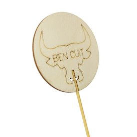 Goed Gedaan'' Voedsel Marker “Bien Cuit” 9 cm (1200 stuks)