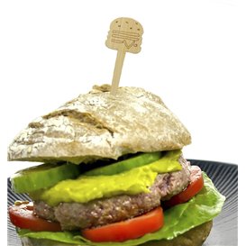 Bamboe Hamburger Spies 12cm (50 stuks) 