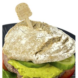 Bamboe Hamburger Spies 12cm (50 stuks) 