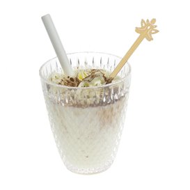 Bamboe Drink roerstaaf “Bouddha 2” 14cm (50 stuks) 