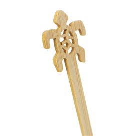 Bamboe Schildpad Drink Roerstaaf 14cm (600 stuks)