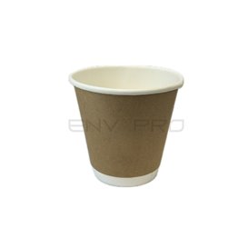Papieren Beker 12 Oz/360ml Dubbelwandig Glad Kraft Ø9cm (25 stuks)