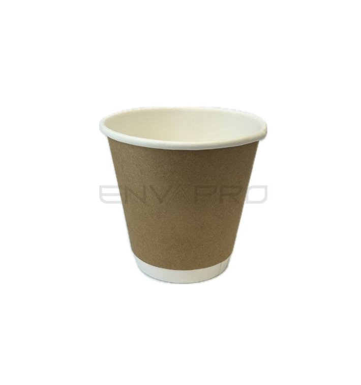 Papieren Beker 12Oz/360ml Dubbelwandig Glad Kraft Ø9cm (500 stuks) Papieren Beker 12Oz/360ml Dubbelwandig Glad Kraft Ø9cm (500 stuks)