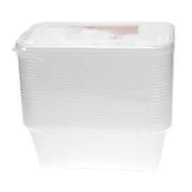 Plastic Bakje Rechthoek Wit van PP 750ml 17x11,5x6,4cm (500 Stuks)
