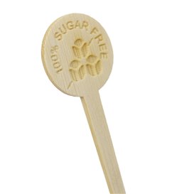 Bamboe Markeerstift “Sugar Free” 10cm (50 stuks) 