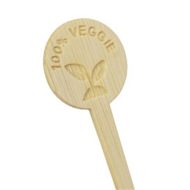 Bamboe Markeerstift Veggie 10cm (50 stuks) 