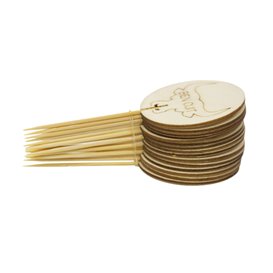 Goed Gedaan'' Voedsel Marker “Bien Cuit” 9 cm (60 stuks)