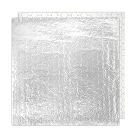 Aluminium Vetvrij Wikkel Zilver 35x35cm (200 stuks)