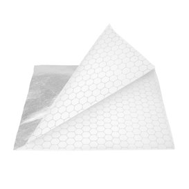 Papieren voedsel zak Vetvrij Opened 2L Zilver 16x16cm (500 stuks)