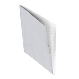 Papieren voedsel zak Vetvrij Opened 2L Zilver 16x16cm (4000  stuks)