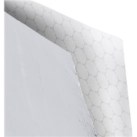 Papieren voedsel zak Vetvrij Opened 2L Zilver 16x16cm (500 stuks)