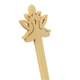 Bamboe Drink roerstaaf “Bouddha 2” 14cm (600 stuks)