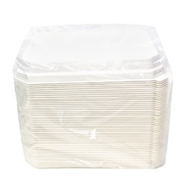 PLA Deksel voor Suikerriet Dienblad 16,5x21,5cm (200 Stuks)