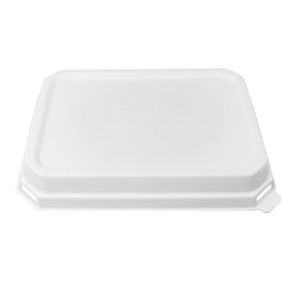 PLA Deksel voor Suikerriet Dienblad 16,5x21,5cm (200 Stuks)