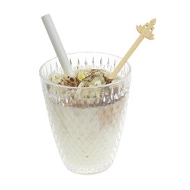 Bamboe Drink roerstaaf “Bouddha 1” 14cm (50 stuks) 