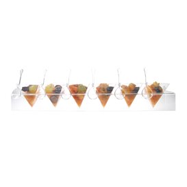 Kegelhouder PS Transparant 6 Gaten 40x6.5x7cm (6 stuks)