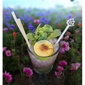 Bamboe Lotusbloesem Drink Roerstaaf 18cm (50 stuks) 